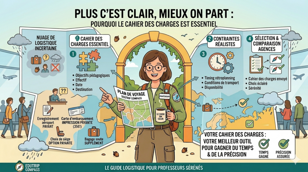 Pourquoi le cahier des charges est il essentiel pour une agence de voyages scolaires